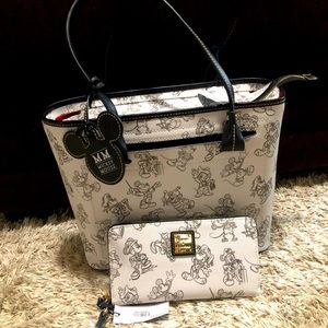 Dooney & Bourke Mickey Mouse bag and a wallet